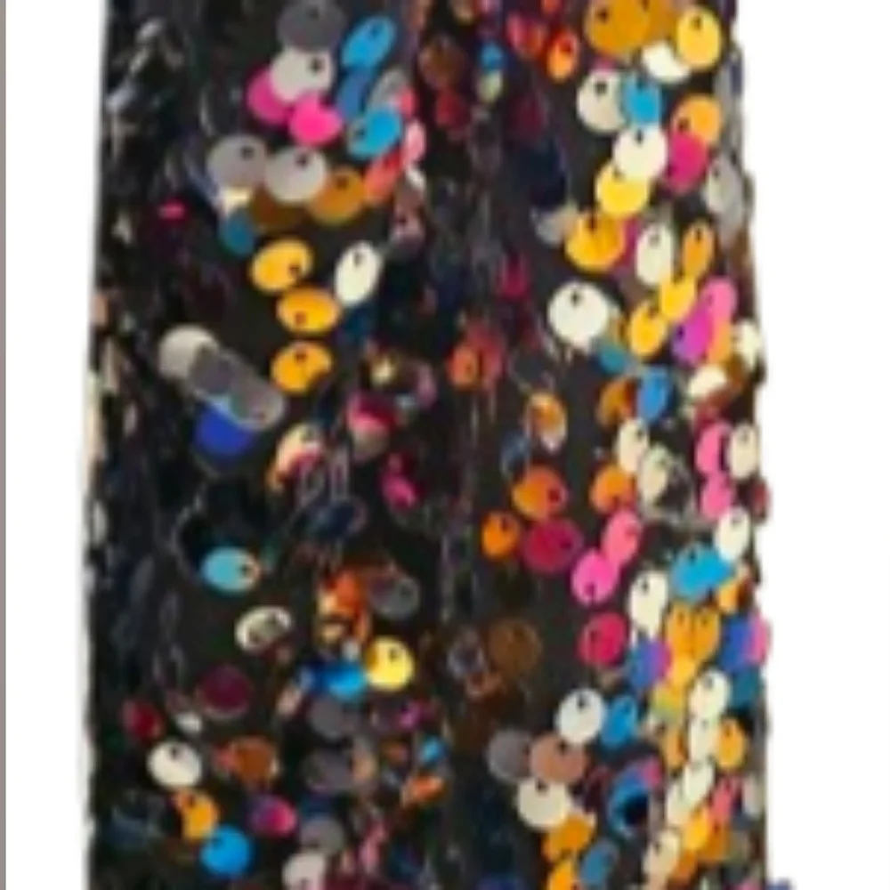 Black Sequin Sleeve Women's Top. NWOT - Picture 3 of 6